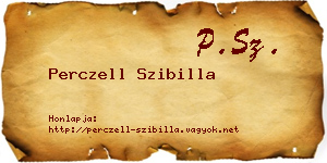 Perczell Szibilla névjegykártya